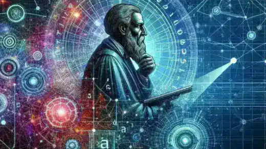 "Ilustrasi yang menunjukkan perwakilan data UE dan penggunaan AI, terkait dengan keputusan tahun lalu untuk menahan pemanfaatan data oleh teknologi kecerdasan buatan, dalam artikel 'Mengapa X Setuju Tahun Lalu untuk Menahan Penggunaan Data UE untuk AI'."